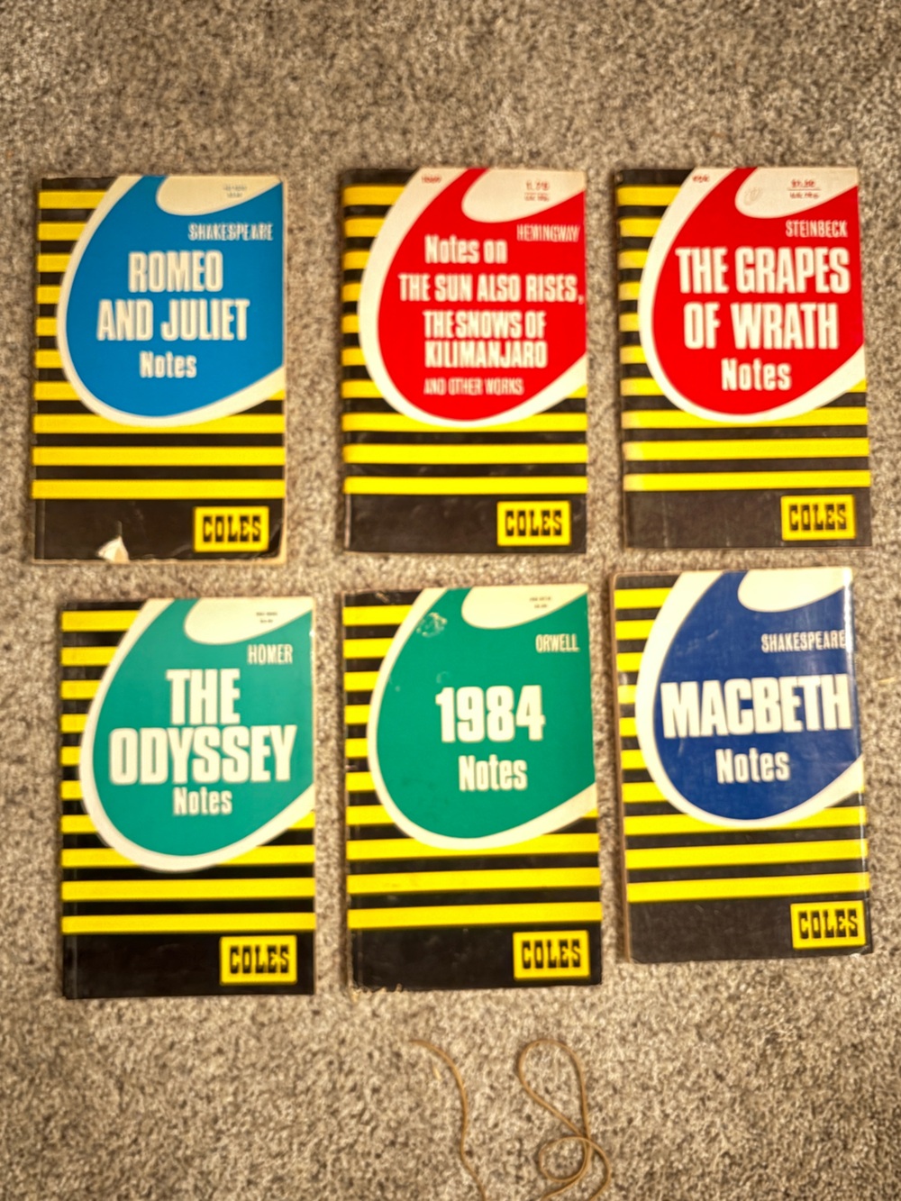 Vintage Coles Notes Classic Book Set